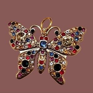 Gucci Multicolor Banger Butterfly Pendant Charm